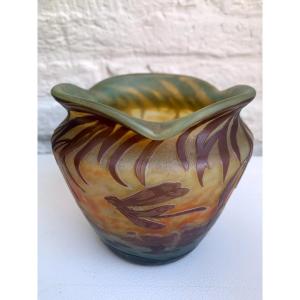 Charmante  Pâte De Verre Müller Frères 