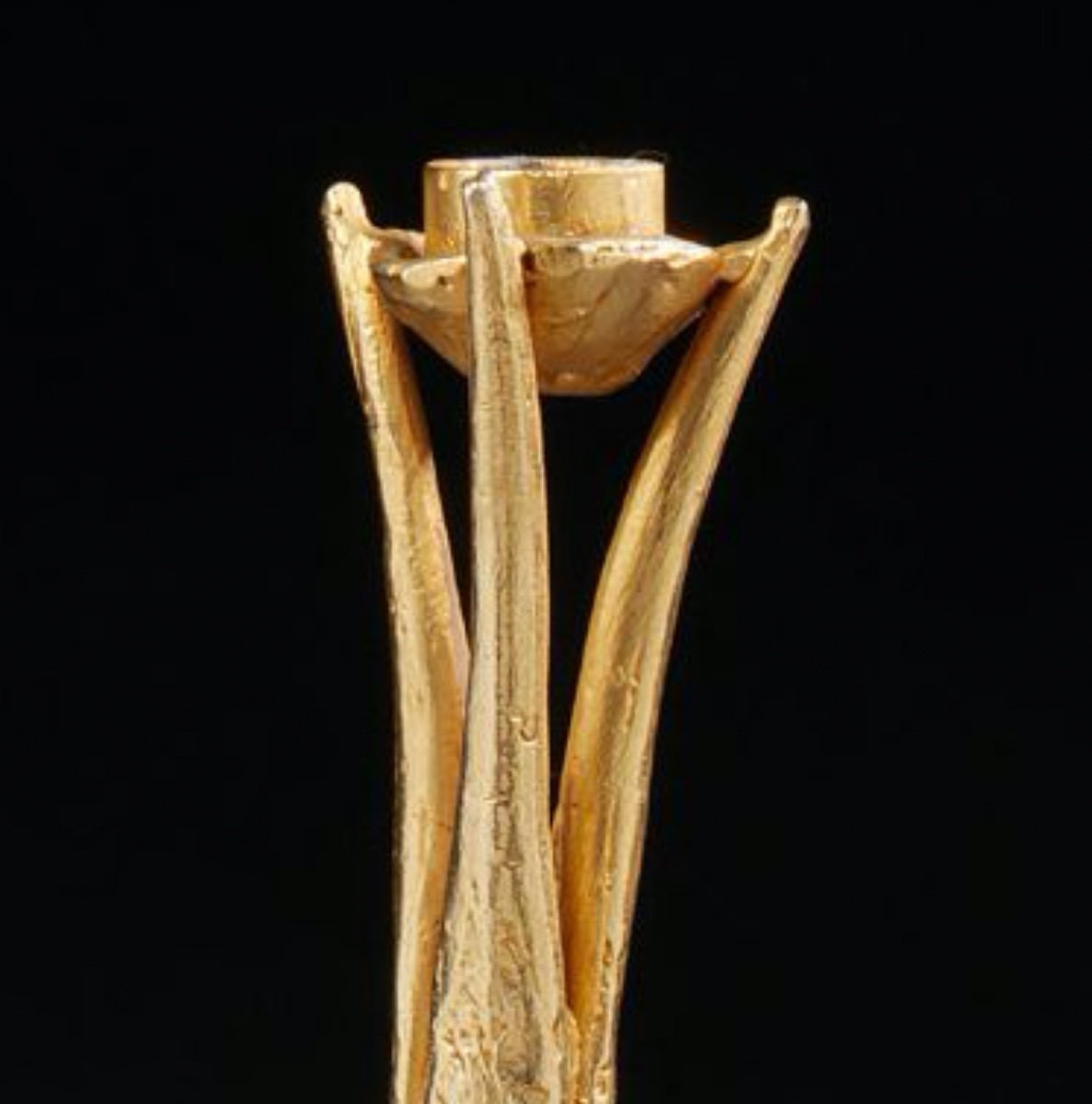 A Gilt Bronze Candlesticks-photo-2