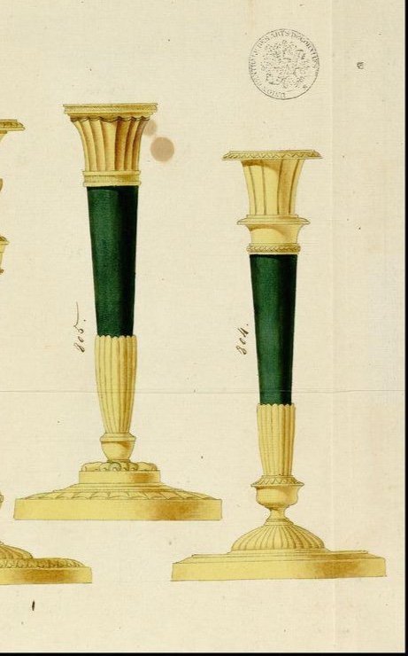 ​​​​​​​an Empire Gilt Bronze And Patinated Candlesticks-photo-2
