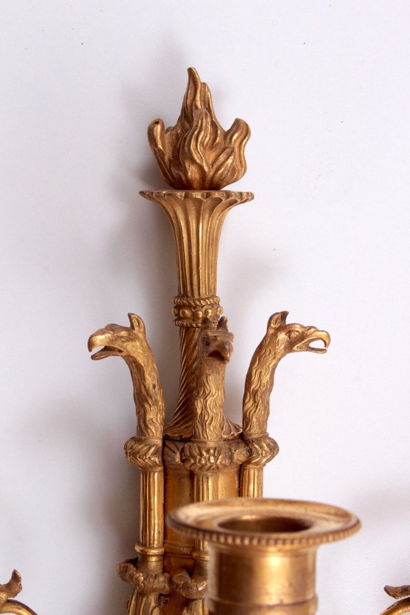 Paire d'Appliques d'Epoque Louis XVI -photo-2