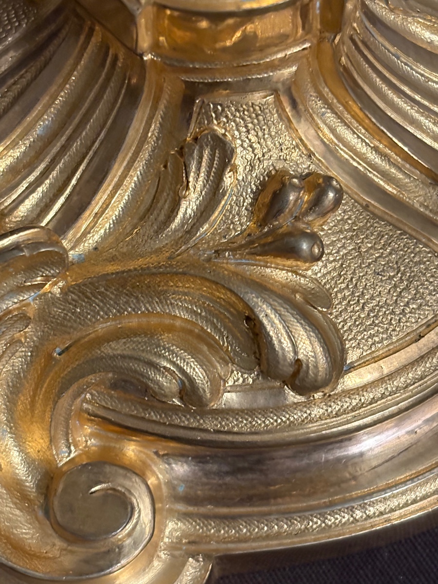 PAIRE DE FLAMBEAUX DE STYLE  XV-photo-2