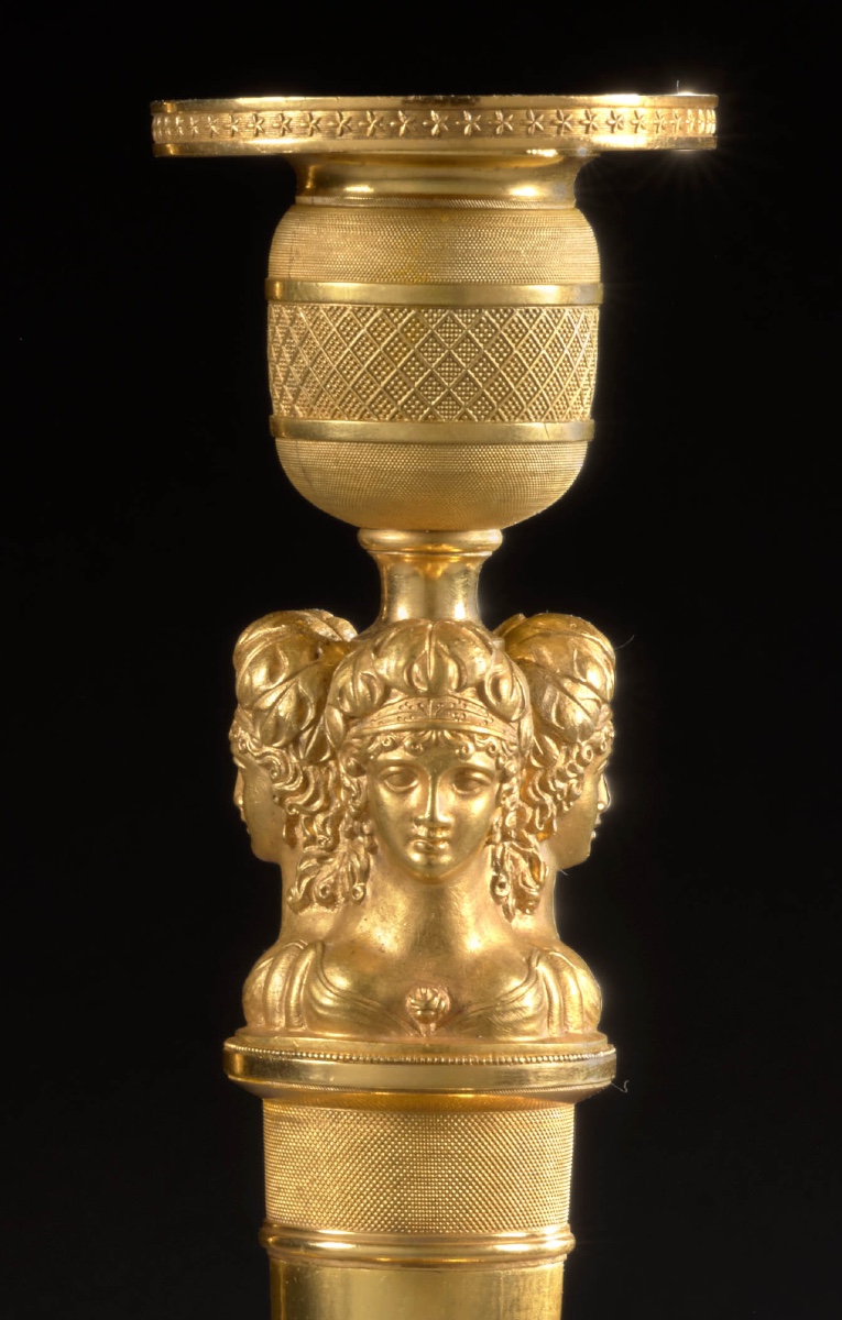 An Empire Ormolu Candlesticks-photo-2