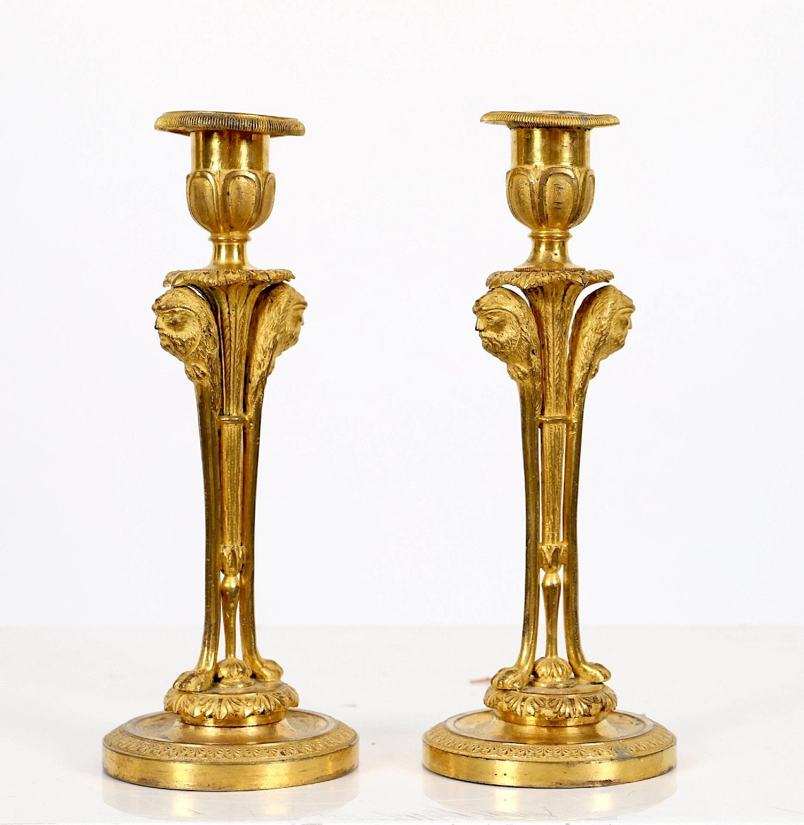 A Rare Pair Of Candlesticks From The Late Louis XVI Period - Directory