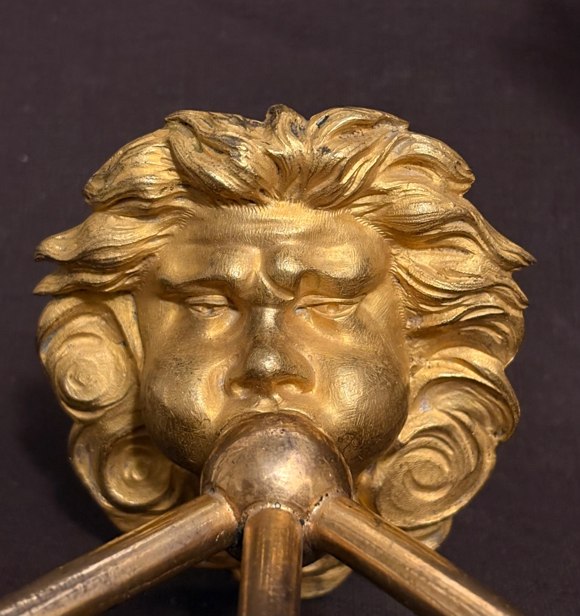 Paire Of  Empire Ormolu  Wall Lights -photo-2