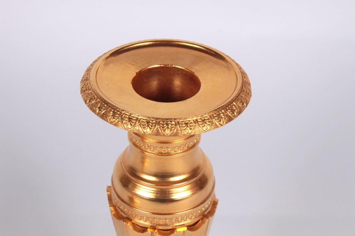 A Fine Pair Of Ormolu Candlesticks By Thomire-duterme Et Cie-photo-4