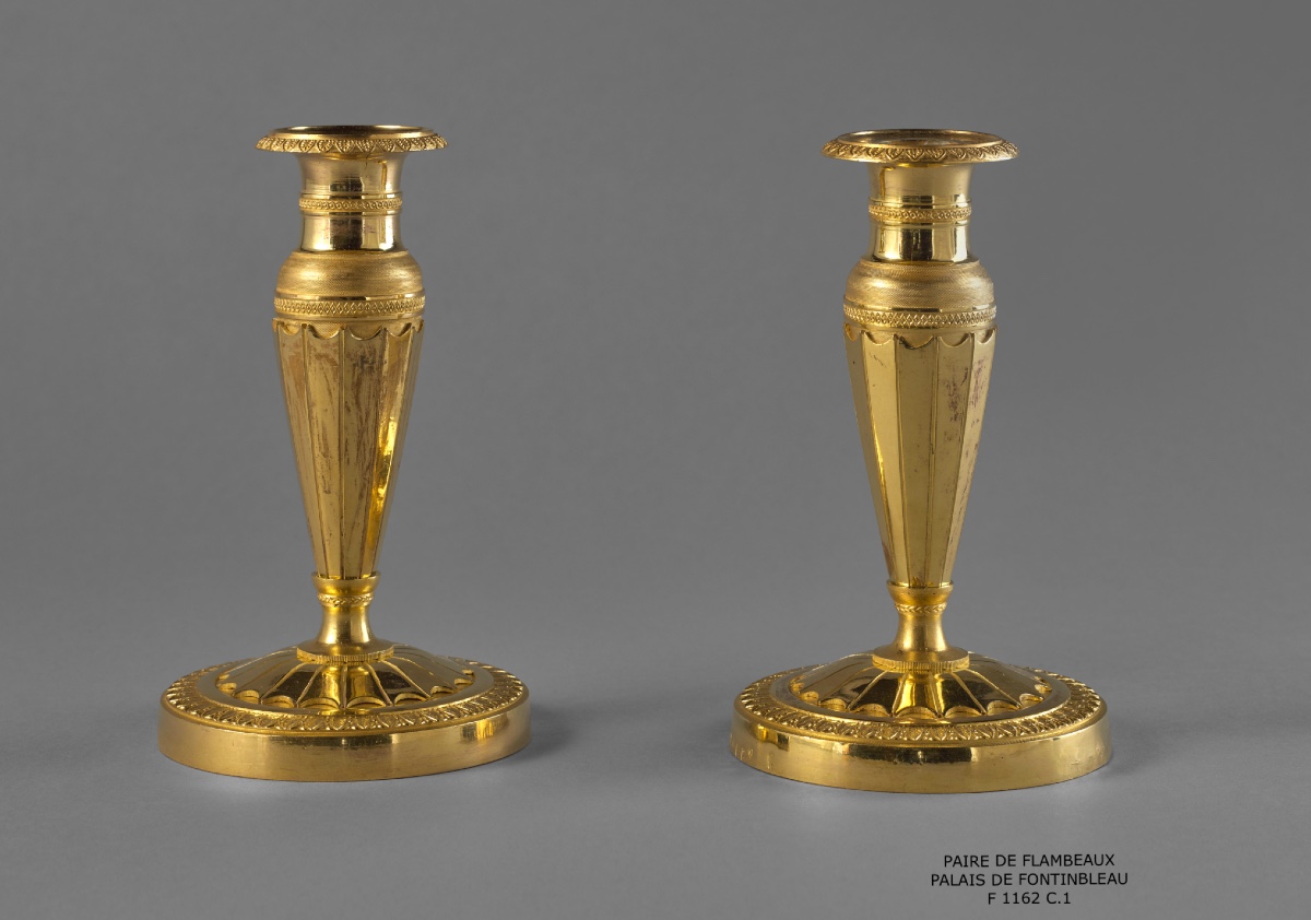 A Fine Pair Of Ormolu Candlesticks By Thomire-duterme Et Cie-photo-2
