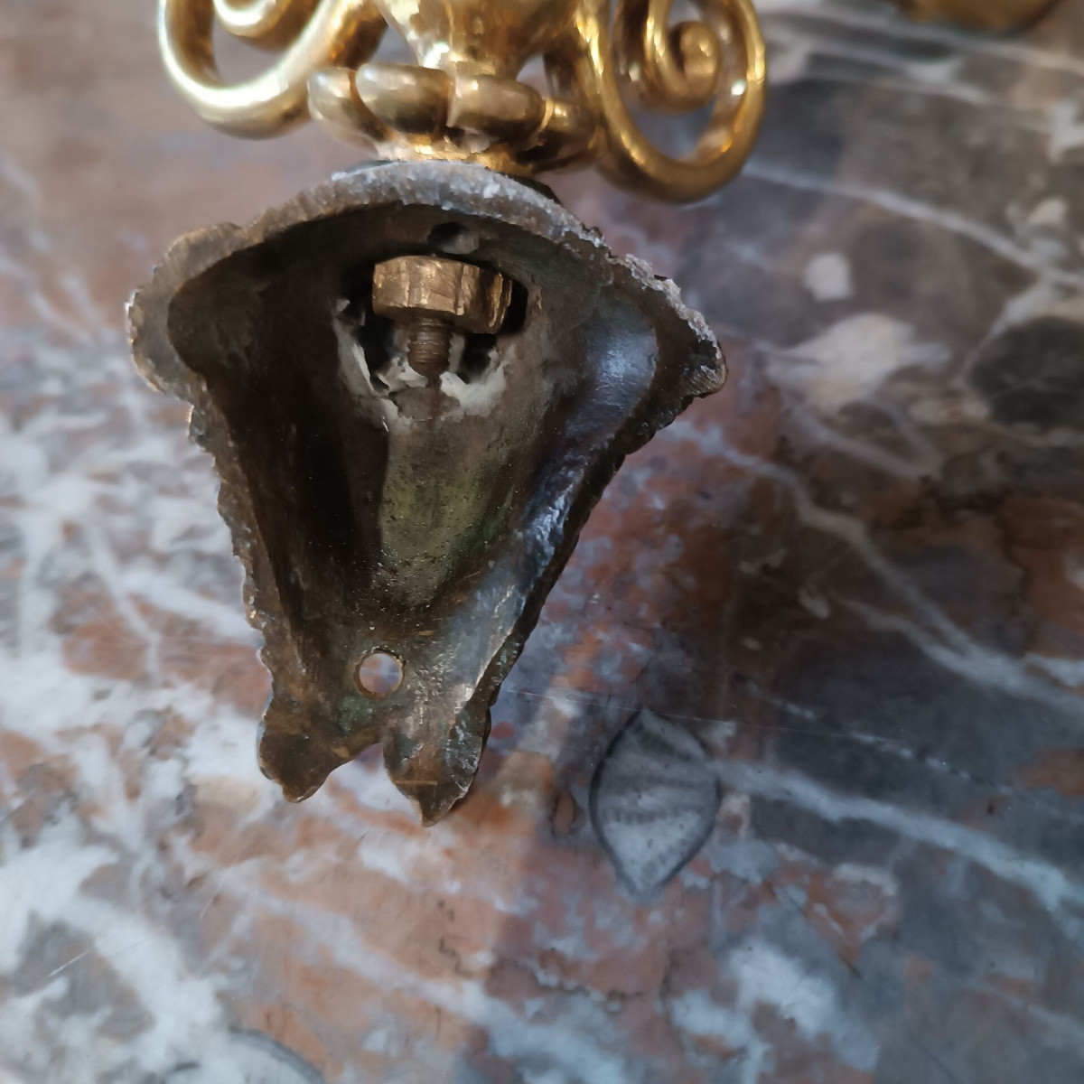 A  Pair Of Wall Sconces, Empire Period, Northern Europe Circa 1815-photo-1