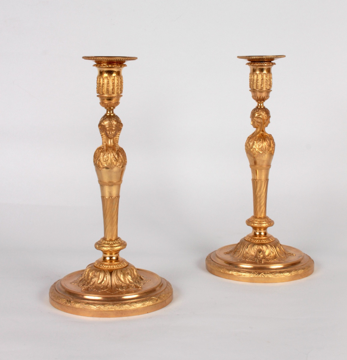 Paire de flambeaux d'Époque Louis XVI-photo-2