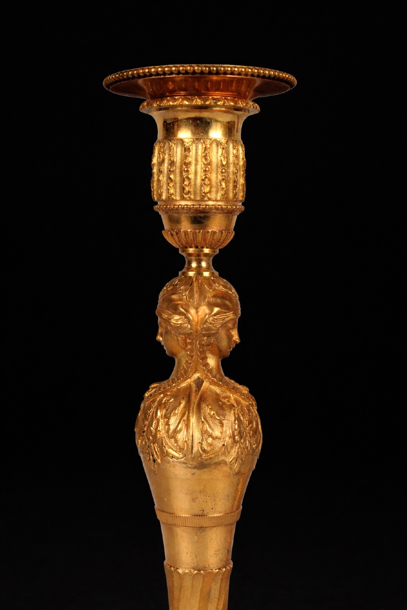 A Pair Of Louis XVI Period Candlesticks, Paris Circa 1780-photo-4