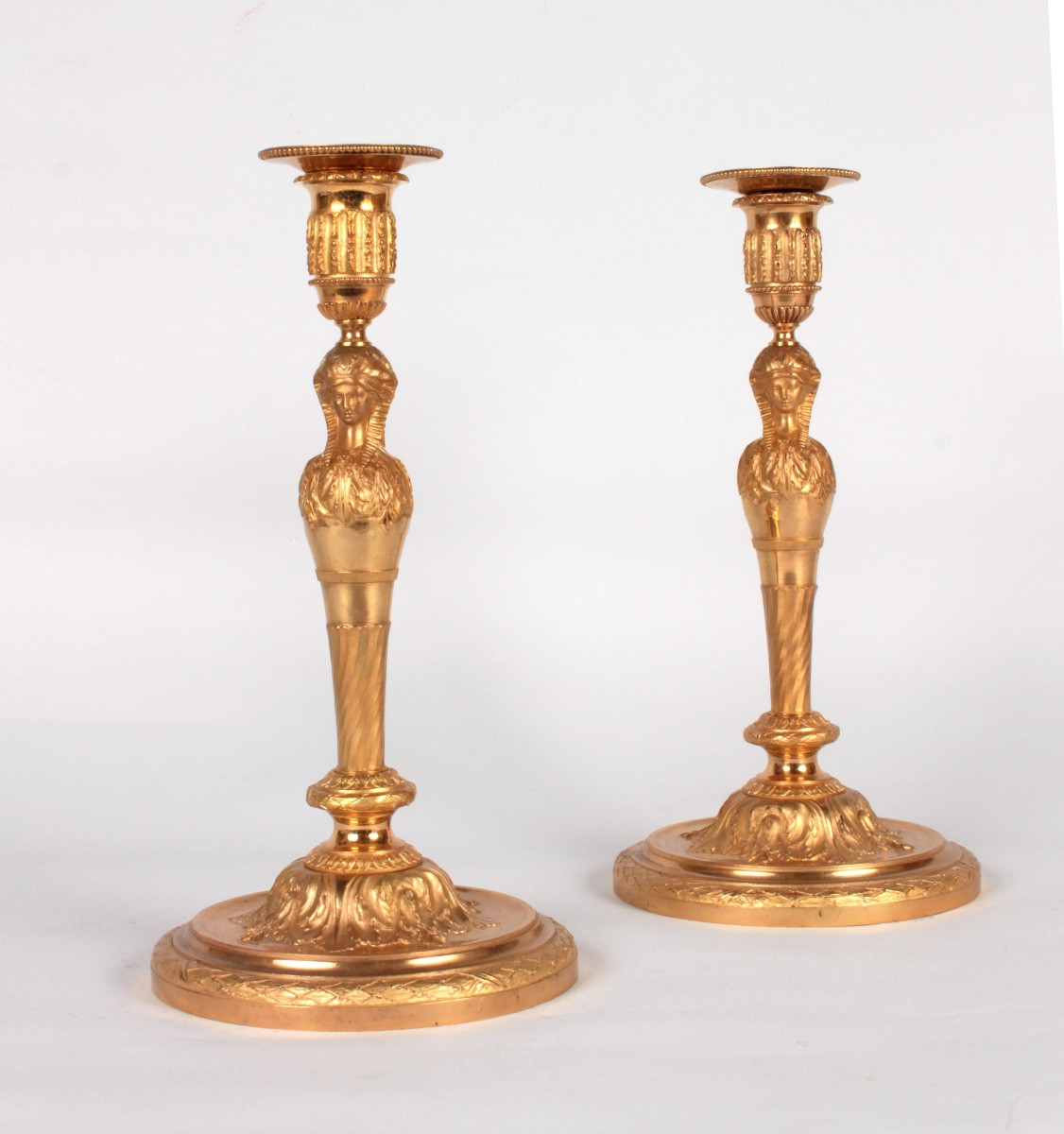 Paire de flambeaux d'Époque Louis XVI