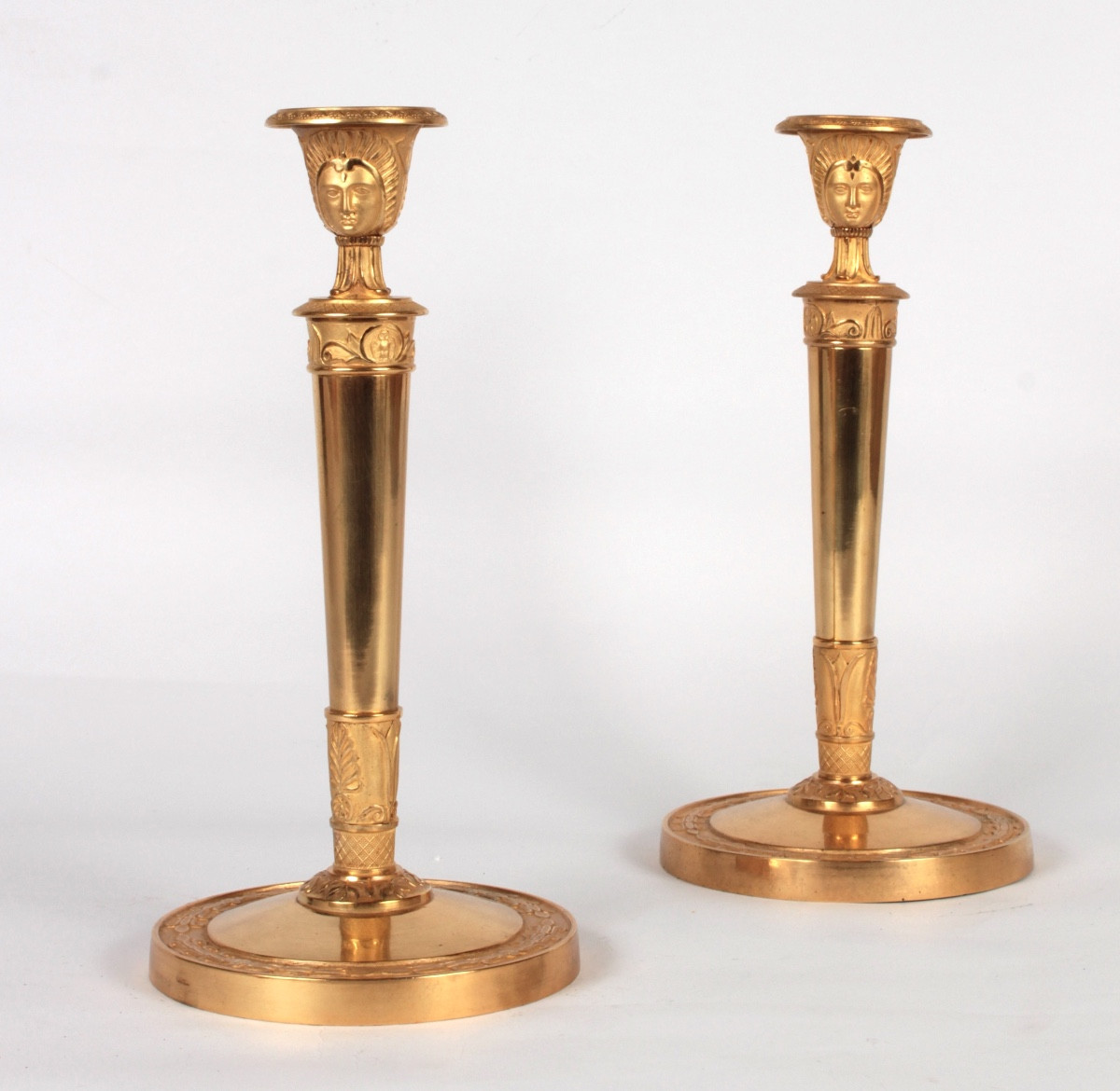 Pair Of Candlesticks, Paris Circa 1795, Attributed To Thomire Duterme And Co.