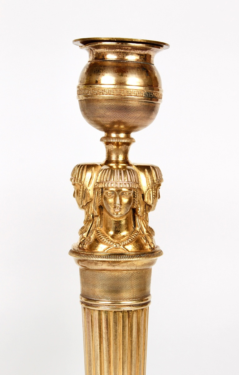 Pair Of Consulat Period Flambeaux-photo-2