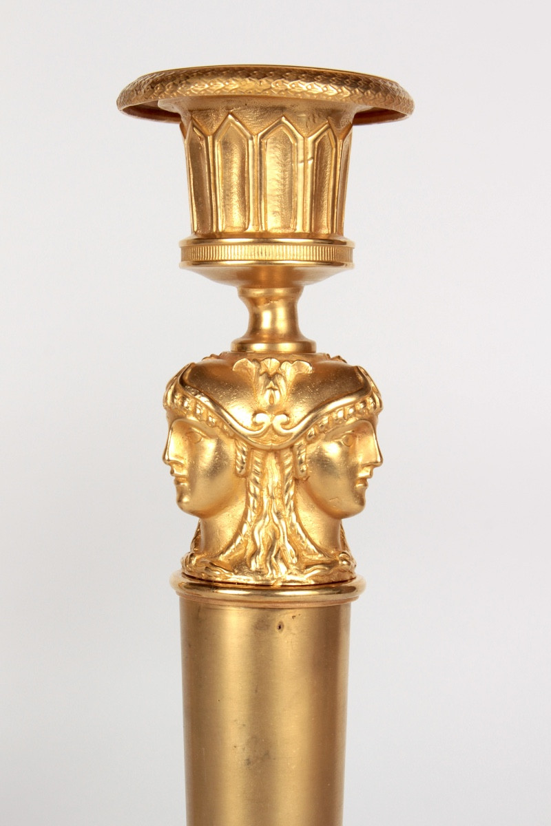A Pair Of Candlesticks From The Consulate Period, Circa 1800-photo-4
