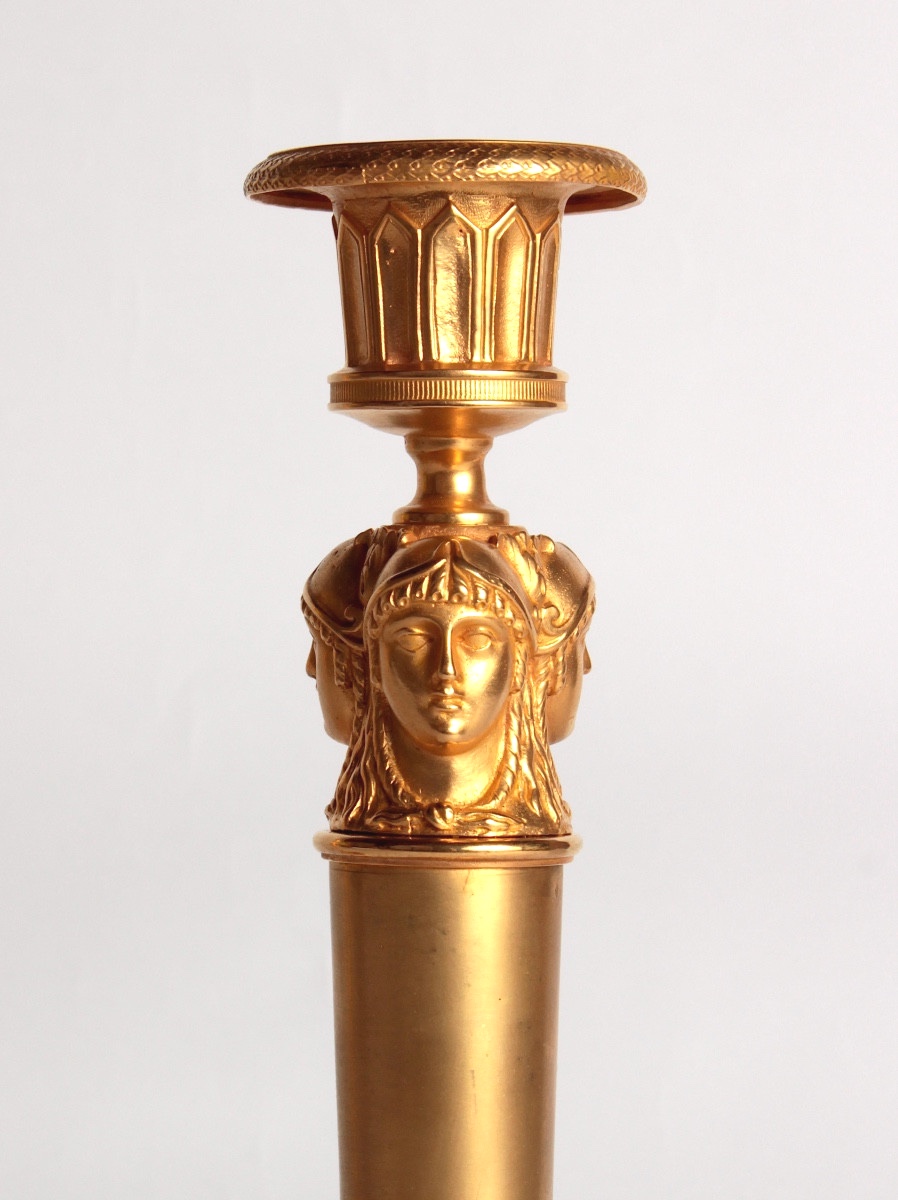 A Pair Of Candlesticks From The Consulate Period, Circa 1800-photo-2