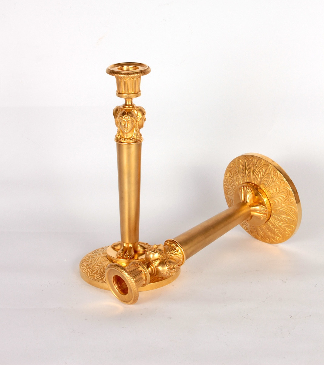 A Pair Of Candlesticks From The Consulate Period, Circa 1800-photo-1