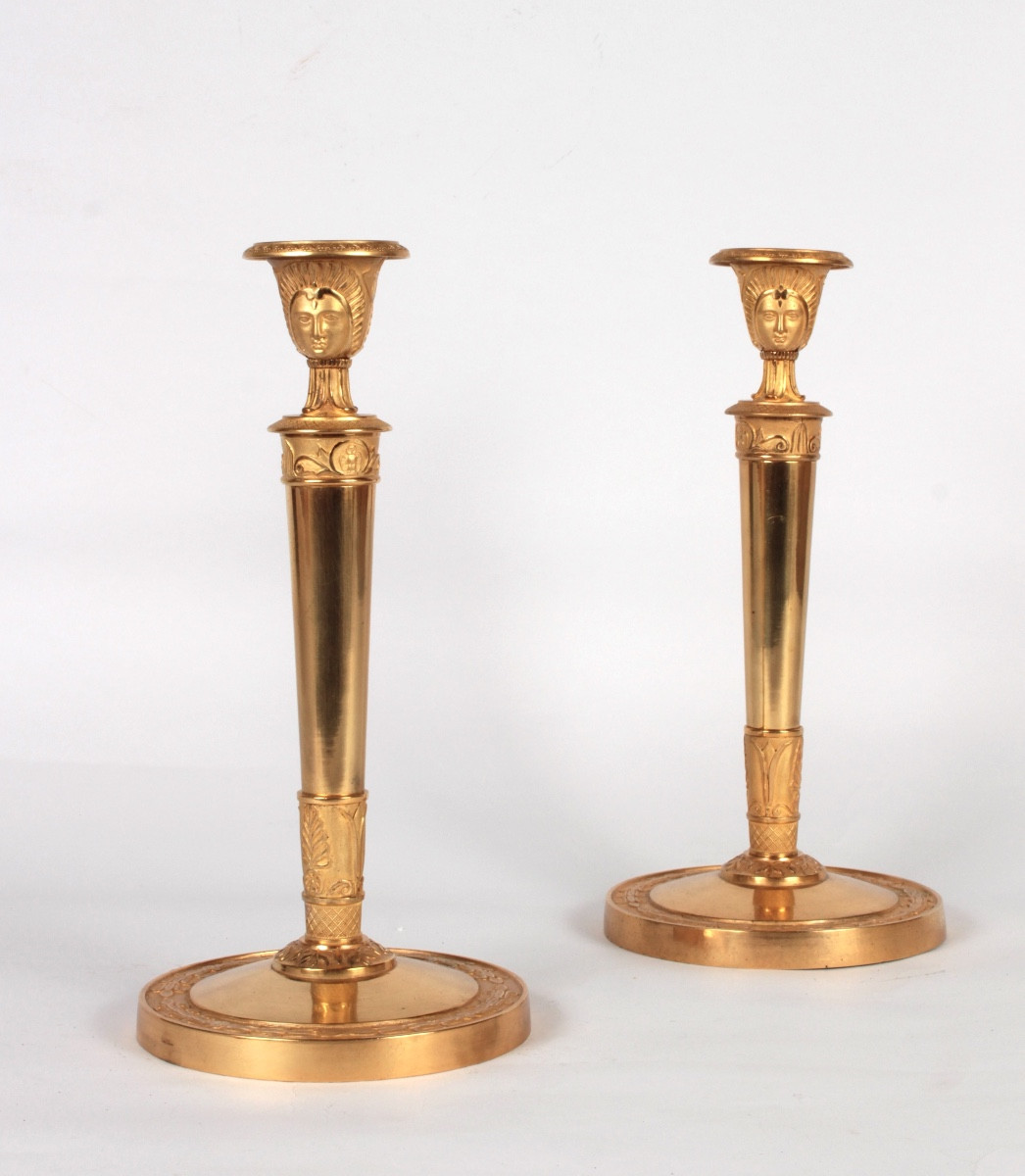 Paire de Flambeaux d'Epoque Consulat , Paris vers 1795