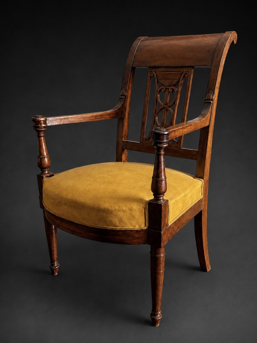 Fauteuil de bureau ,  Cressent , Epoque  Consulat, vers 1800