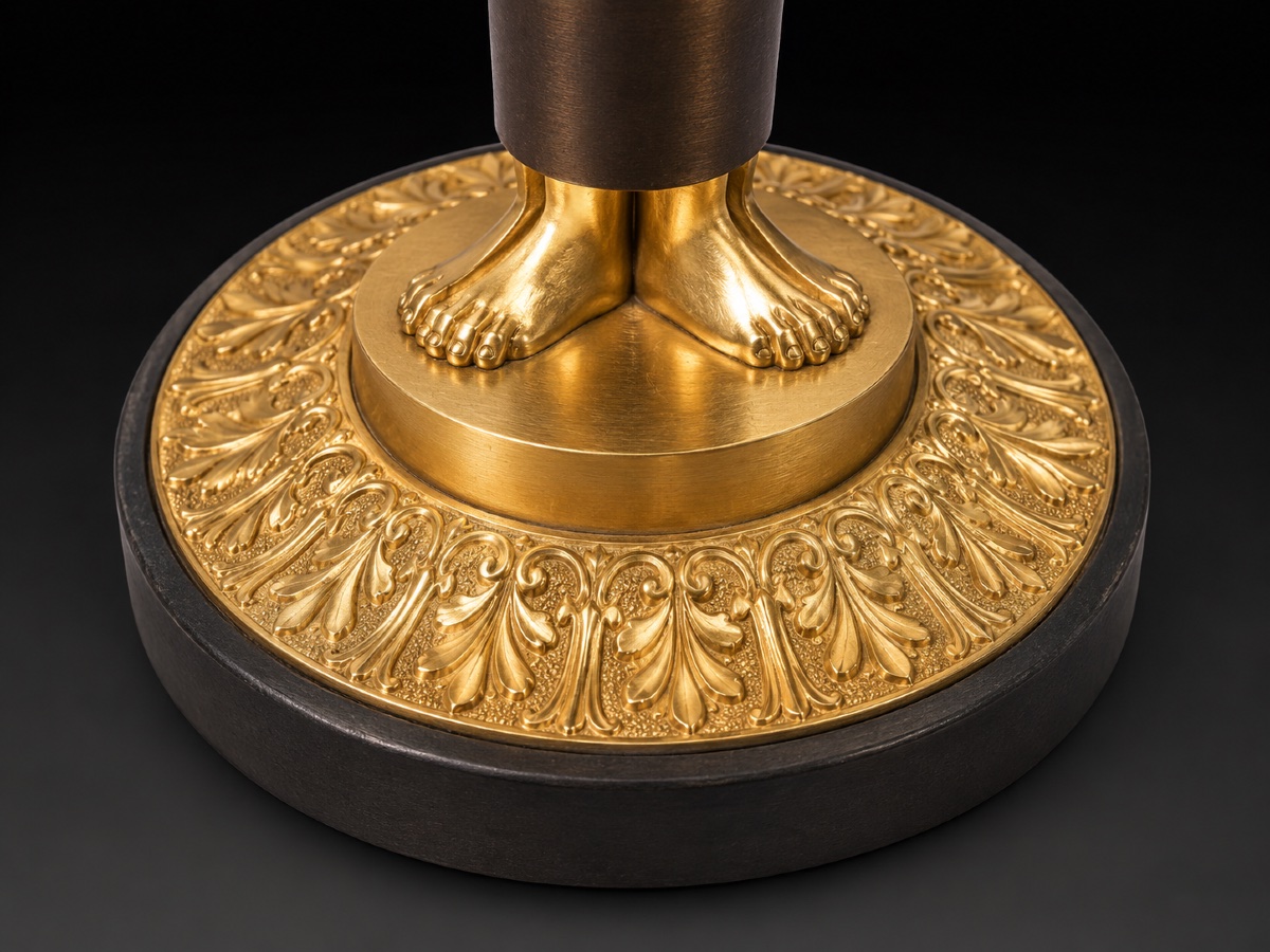 Pair Of Egyptian Candlesticks From The Empire Period, ‘retour D’egypte’. Circa 1805-photo-3