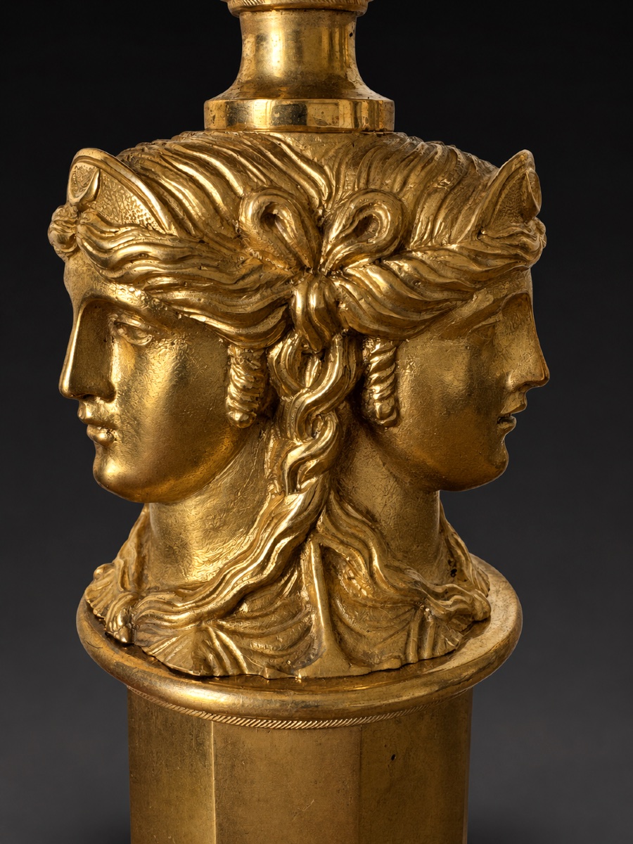 A Fine Pair Of Empire-period Candelabra, Circa 1808. Model From The Palace Of Compiègne.-photo-3