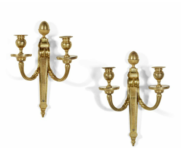 A Louis XVI Ormolu Wall Lights