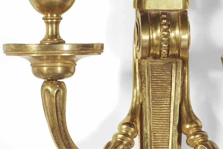 A Louis XVI Ormolu Wall Lights-photo-2