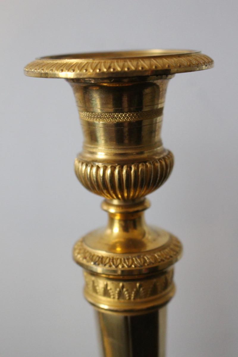 Pair Of Empire Period Candlesticks-photo-3