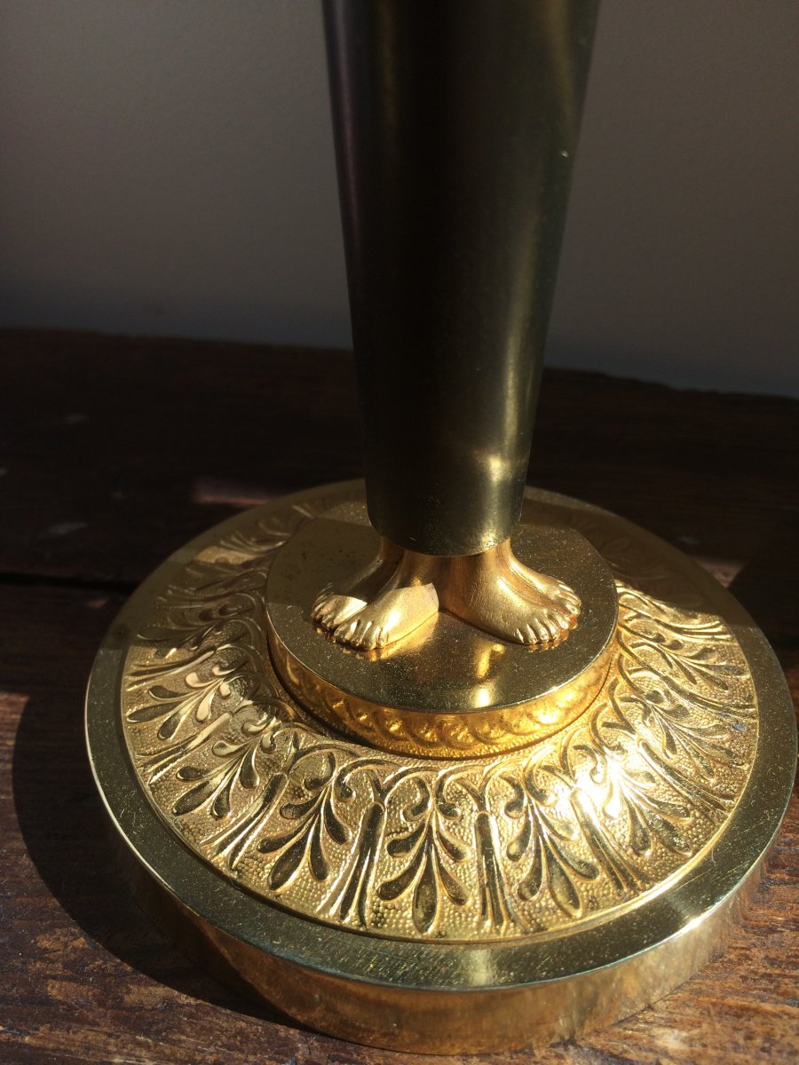 Pair Of Candlesticks In The Egyptian Empire Period-photo-1