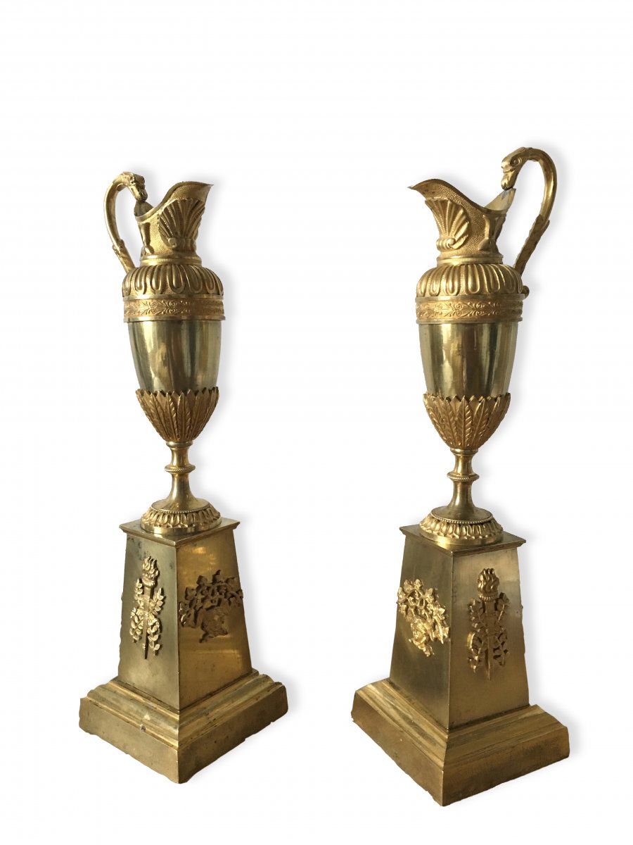 Pair Of Empire Period Candlesticks