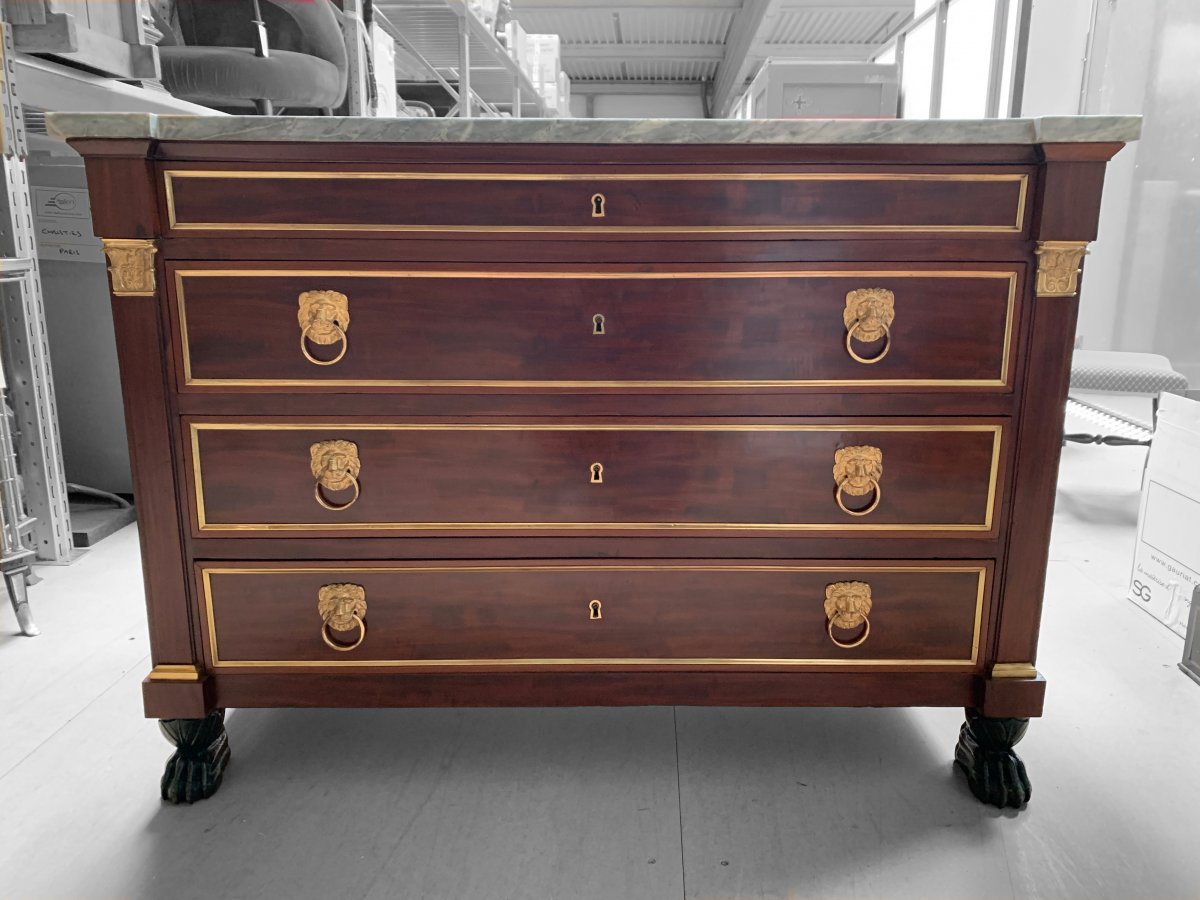 An Empire Period Mahogany Commode Attributed To Molitor-photo-2