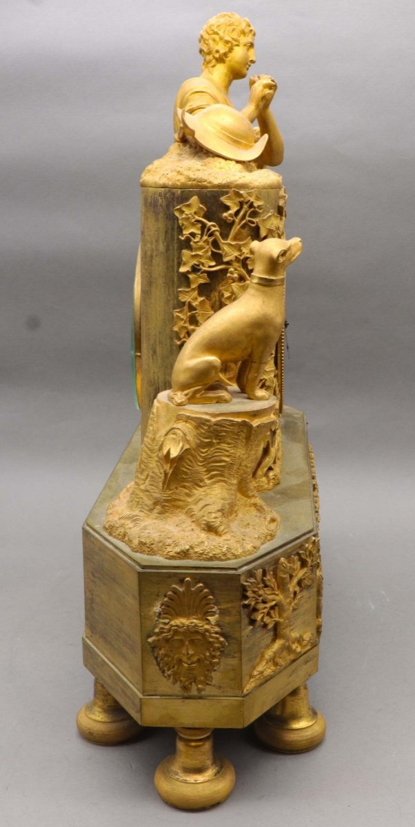 An Empire Gilt Bronze Mantel Clock -photo-1