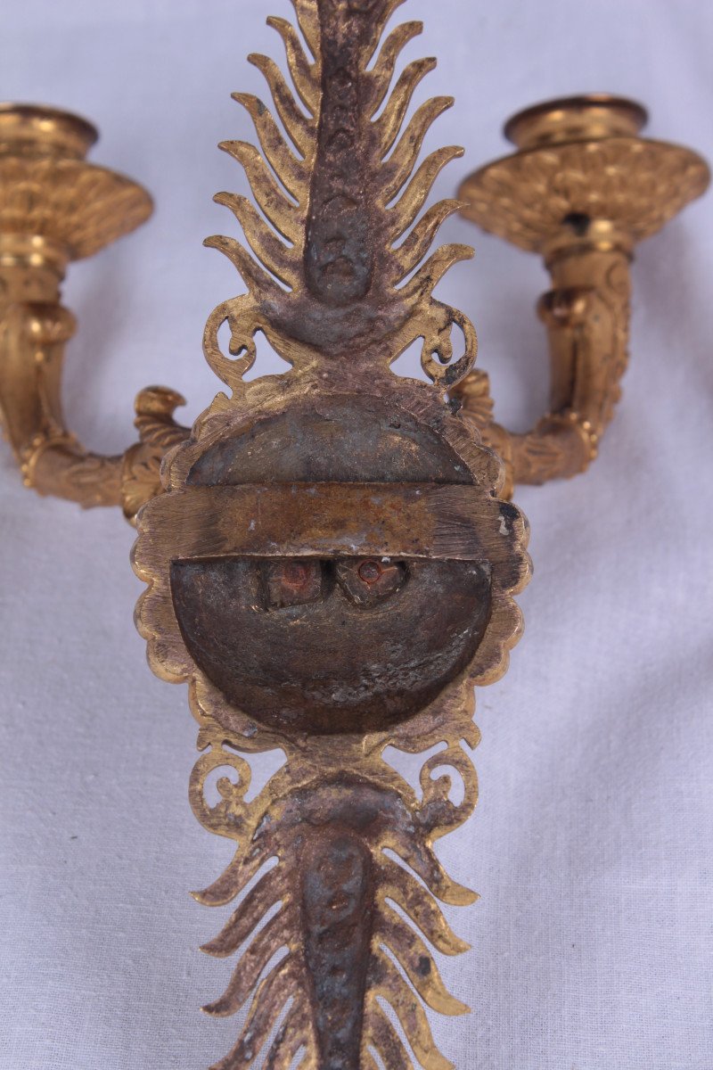 Paire d'Appliques d'Epoque 1er Empire-photo-3