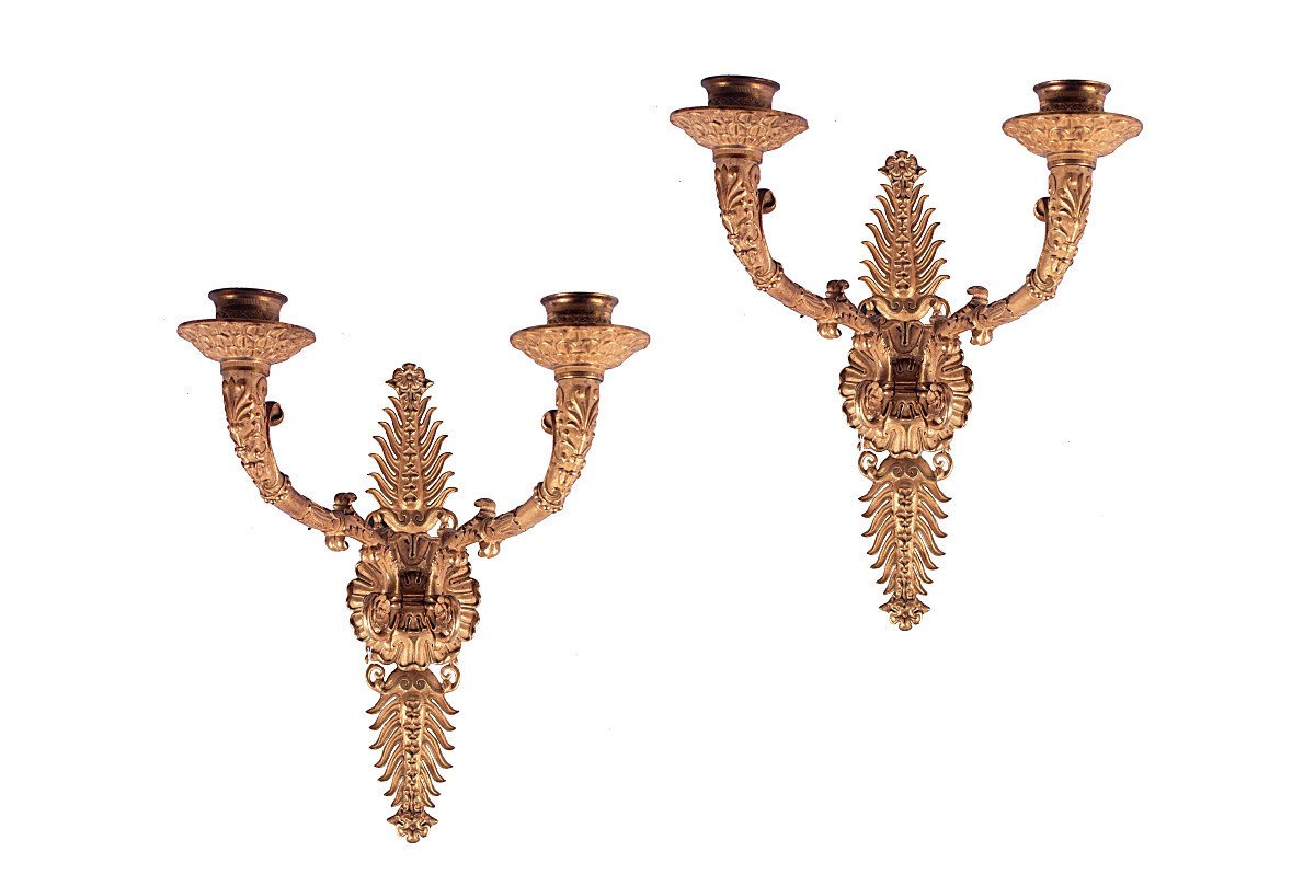 Paire d'Appliques d'Epoque 1er Empire