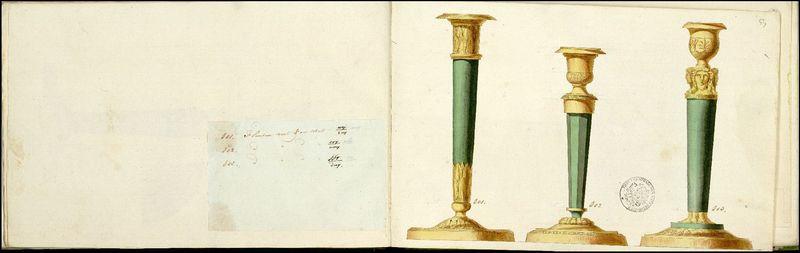 A Pair Of Empire Ormolu Ans Patinated Candlesticks  By Galle-photo-2