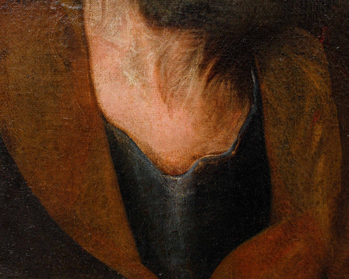 Francesco Fracanzano (1612 - 1656),  Face Of Saint-photo-2