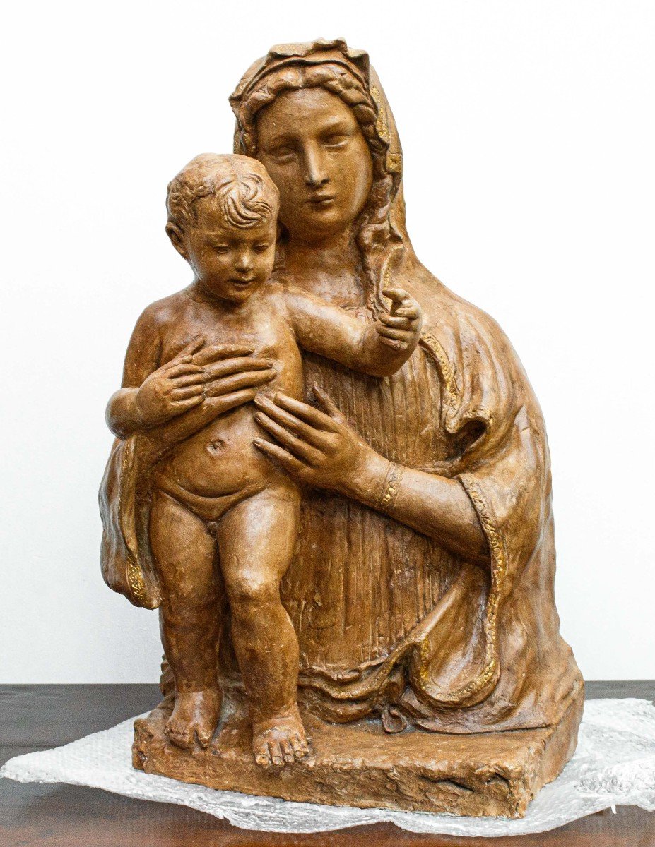 Circle Of Benedetto Da Maiano ( 1442 -1497), Madonna And Child Christ