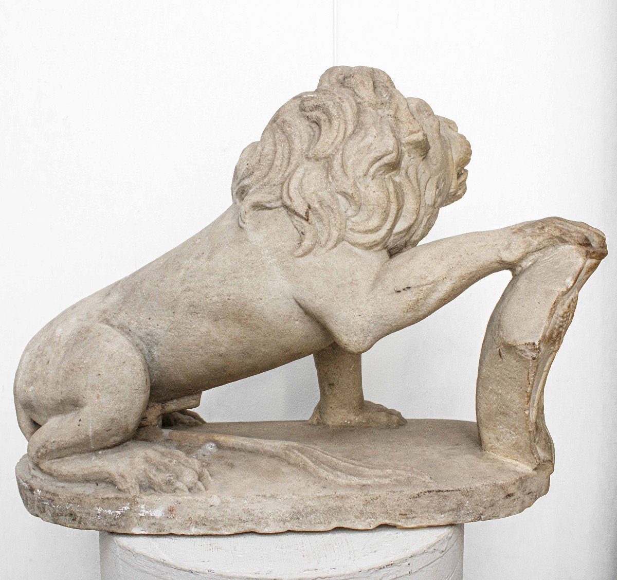  Florentine School,  17th Century, Lion With Heraldic Shield-photo-6