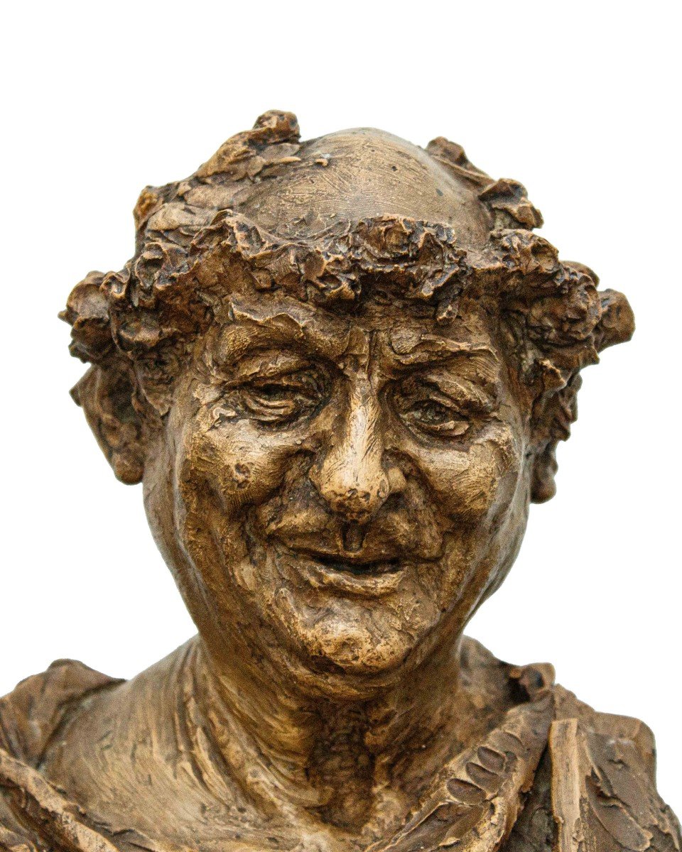 Adolfo Laurenti ( 1858 -rome, 1944),  Buste De Togate -photo-3