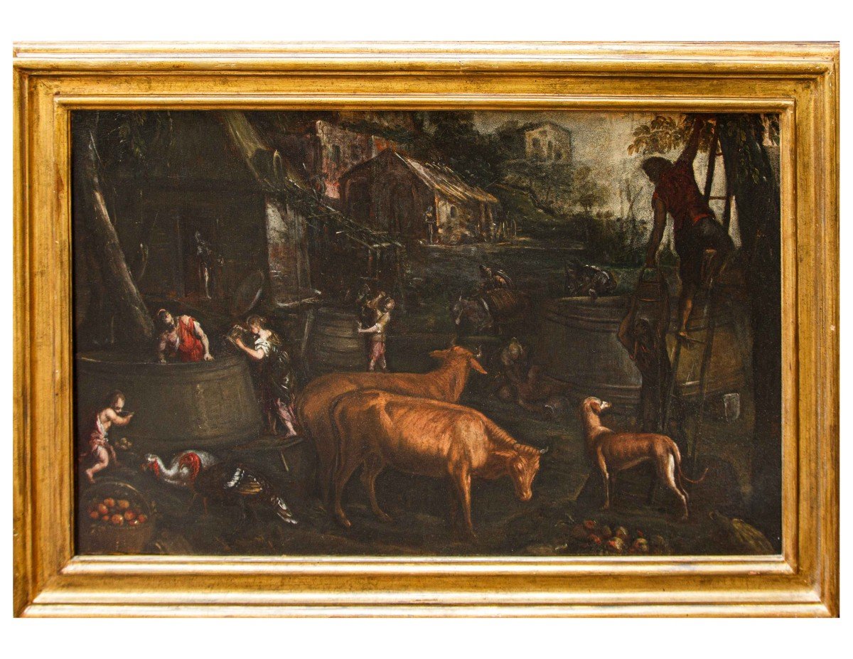 François Bassan (bassano 1549 - Venise 1592), L’automne  