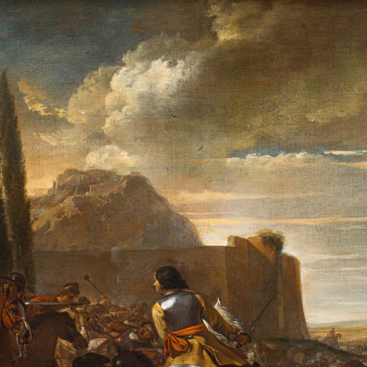 Peintre Flamand Du XVIIe Siècle, Bataille De Poltava, 1709  -photo-6