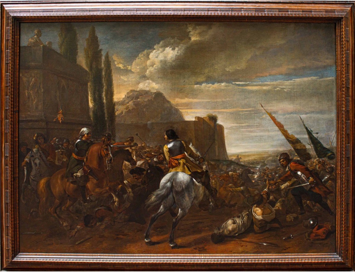 Peintre Flamand Du XVIIe Siècle, Bataille De Poltava, 1709  