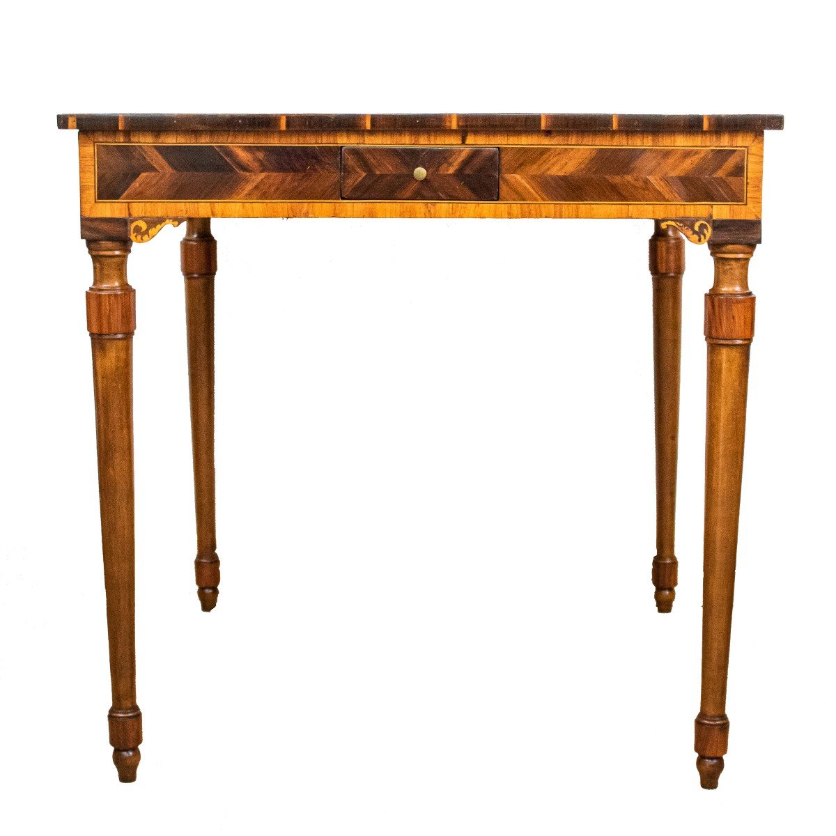 Début Du XIXe Siècle, école De Giuseppe Maggiolini (1738 - 1814)   Table Basse Incrustée  -photo-4