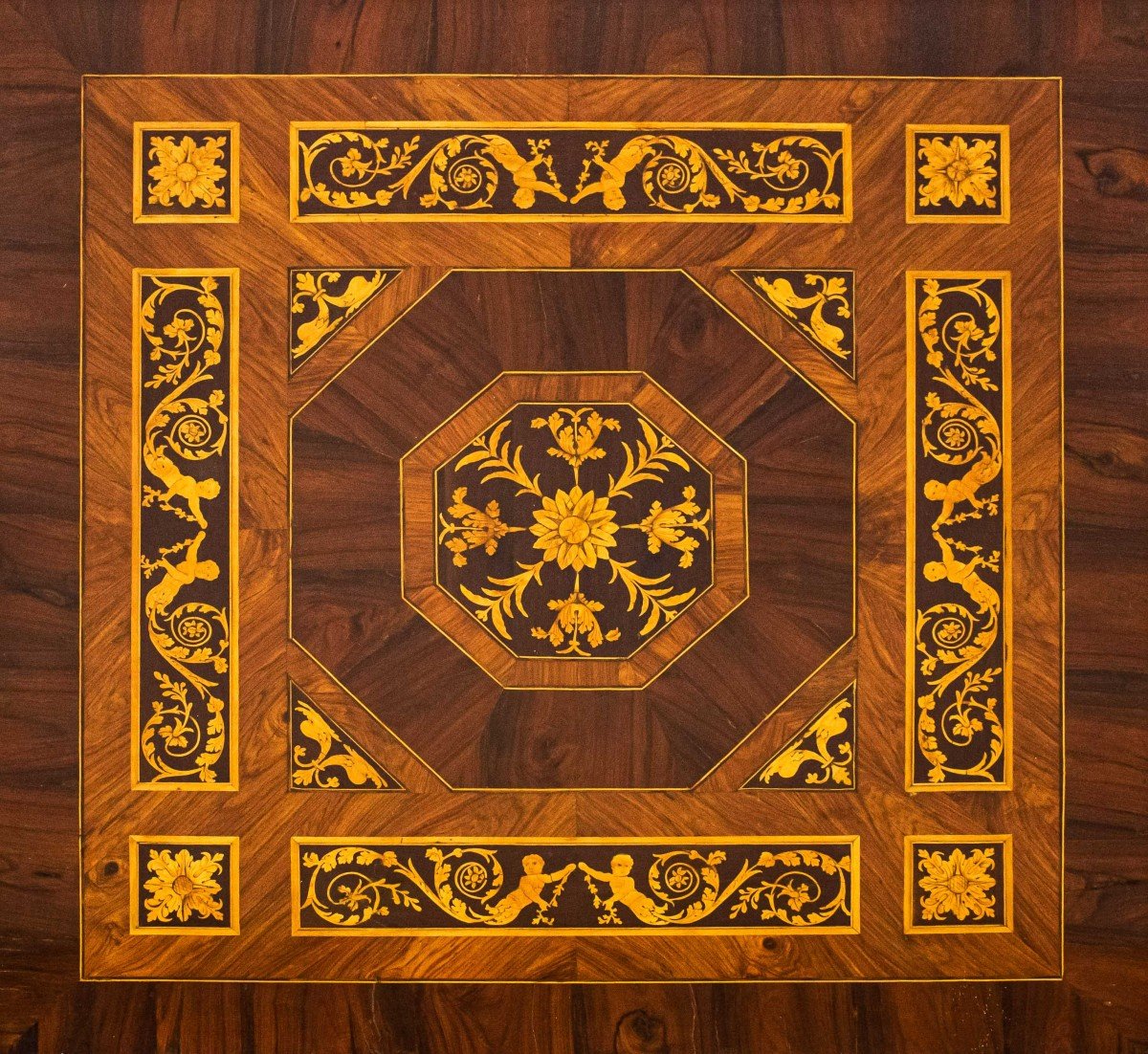 Début Du XIXe Siècle, école De Giuseppe Maggiolini (1738 - 1814)   Table Basse Incrustée  -photo-1