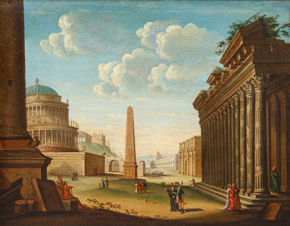 Pierre Antoine Demachy ( 1723 - 1807), Caprice Architectural -photo-3
