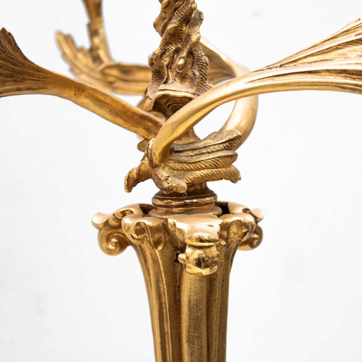 XIXe Siècle, Paire De Chandeliers à Quatre Lumières -photo-3