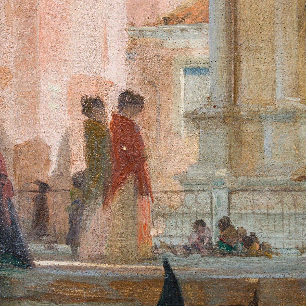 Charles Lebayle ( 1856 - 1898), Venezia: Scorcio Di Campo San Zanipolo  -photo-3