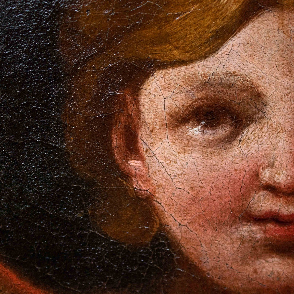 17ème Siècle, école émilienne, Putto Avec Rose-photo-8
