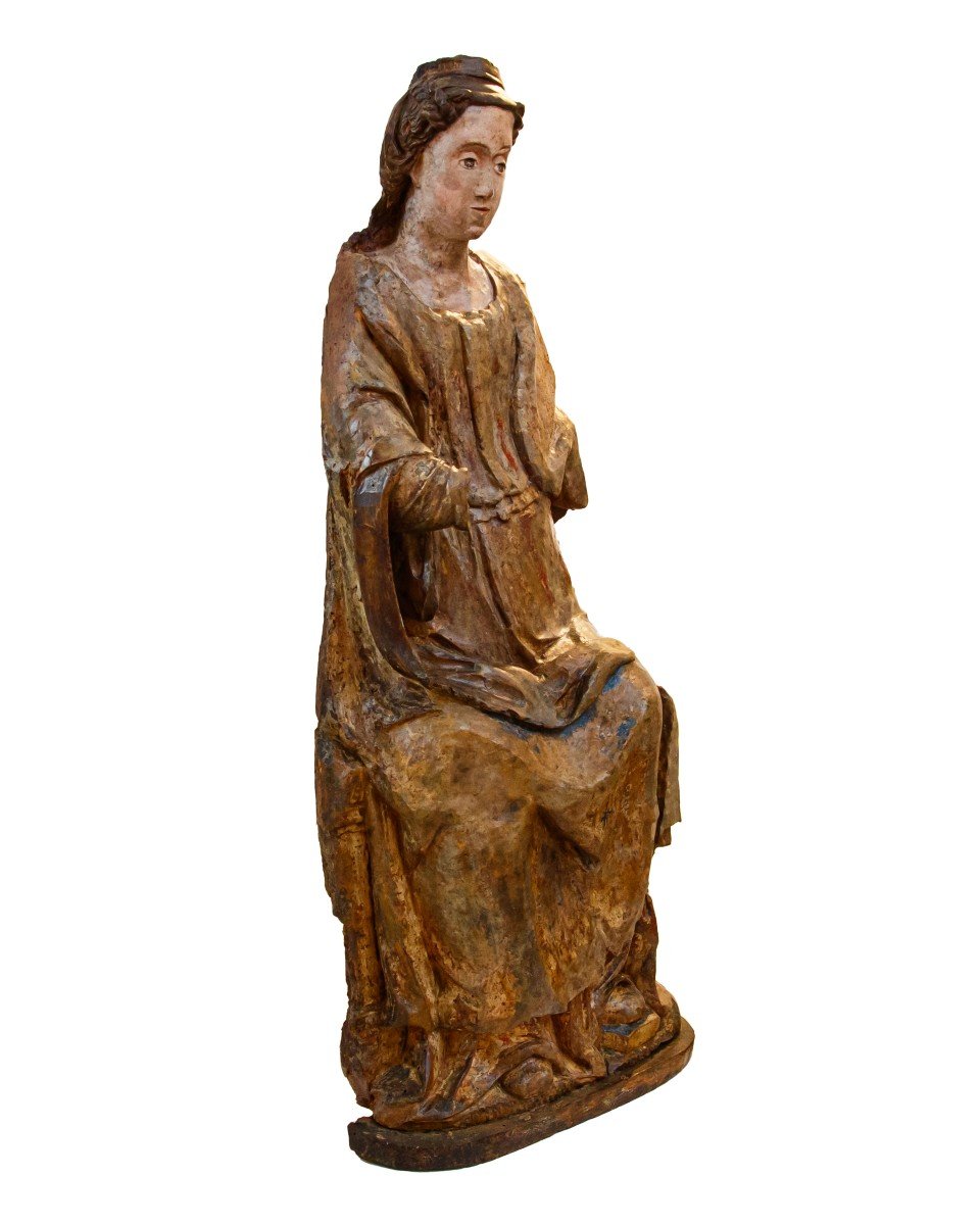 Italie Centrale, 15ème Siècle, Madonna Sedes Sapientiae-photo-3