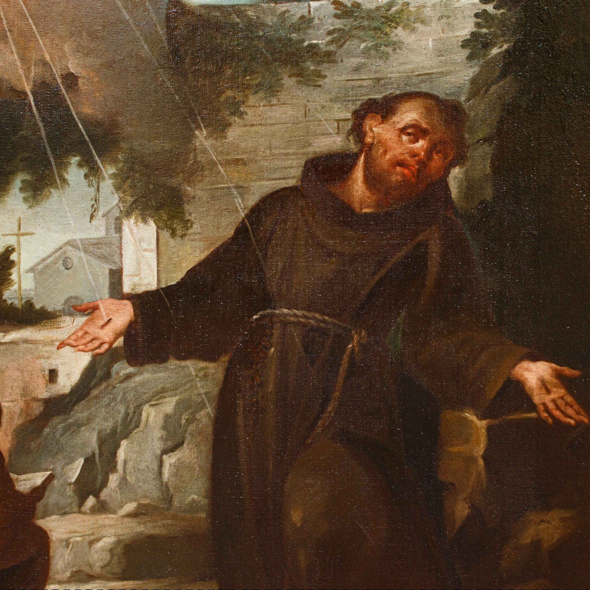 18ème Siècle, Saint François Reçoit Les Stigmates-photo-3