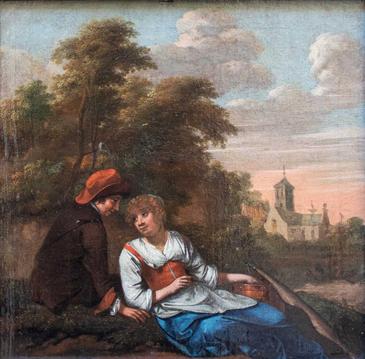 Bernardus Van Schendel (1647-1707), Lovers -photo-2