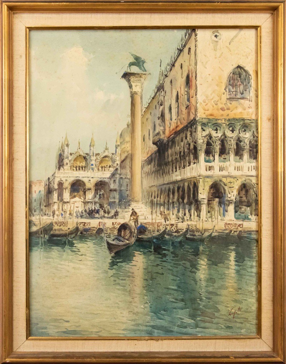 Italian Painter, 20th Century  Doge’s Palace Towards Riva Degli Schiavoni